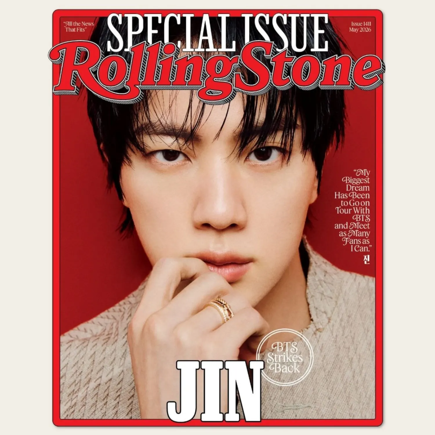 A moment captured by Jin (BTS)'s fan