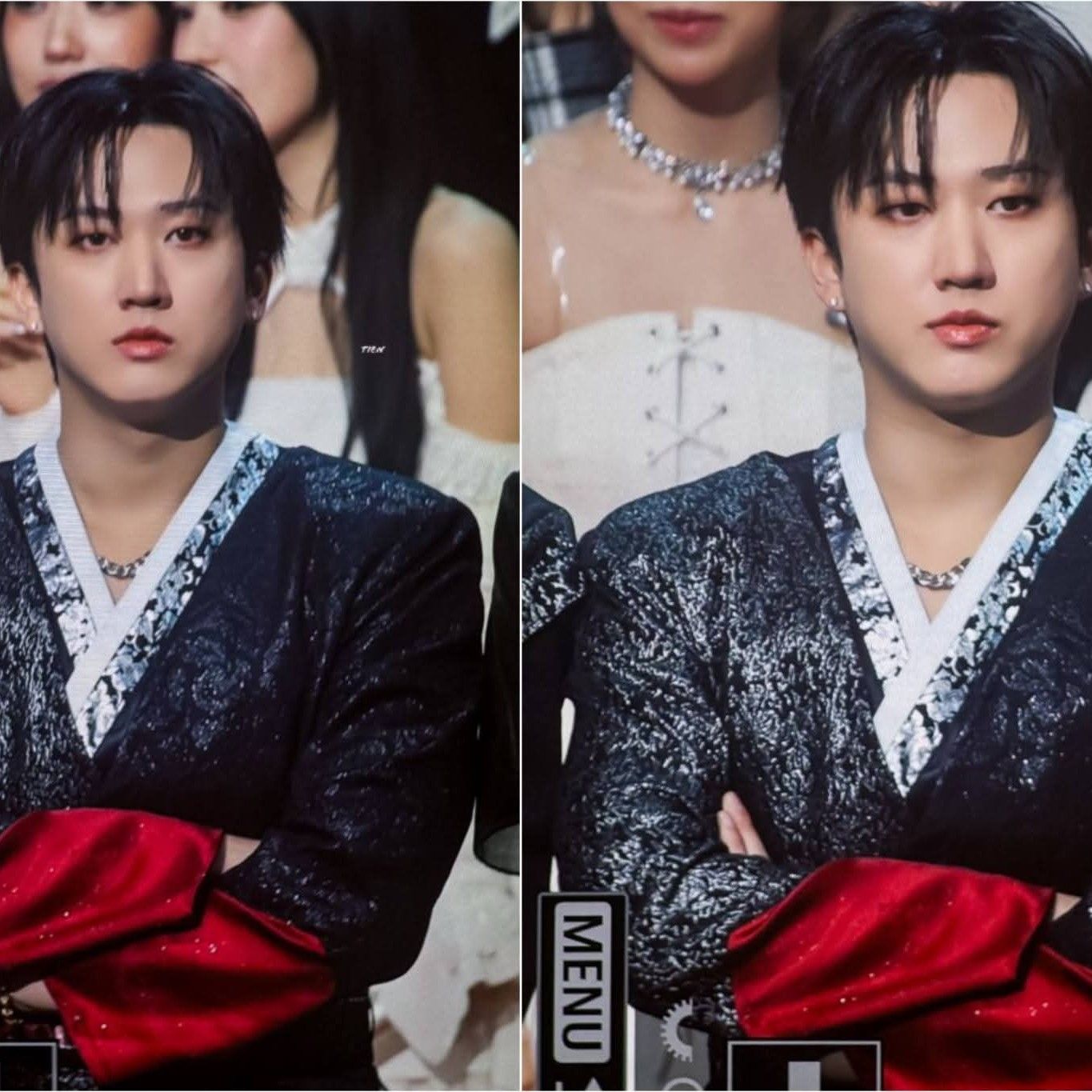 A moment captured by Changbin (Stray Kids)'s fan