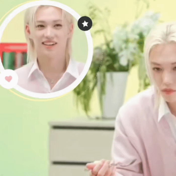 A moment captured by Felix (Stray Kids)'s fan