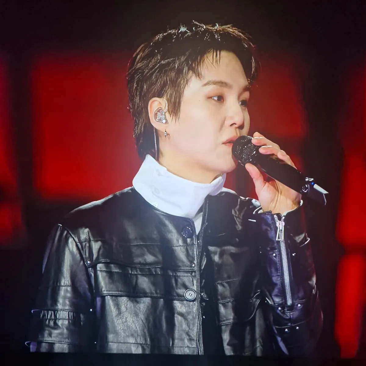 Recent activity shot of SUGA (BTS)