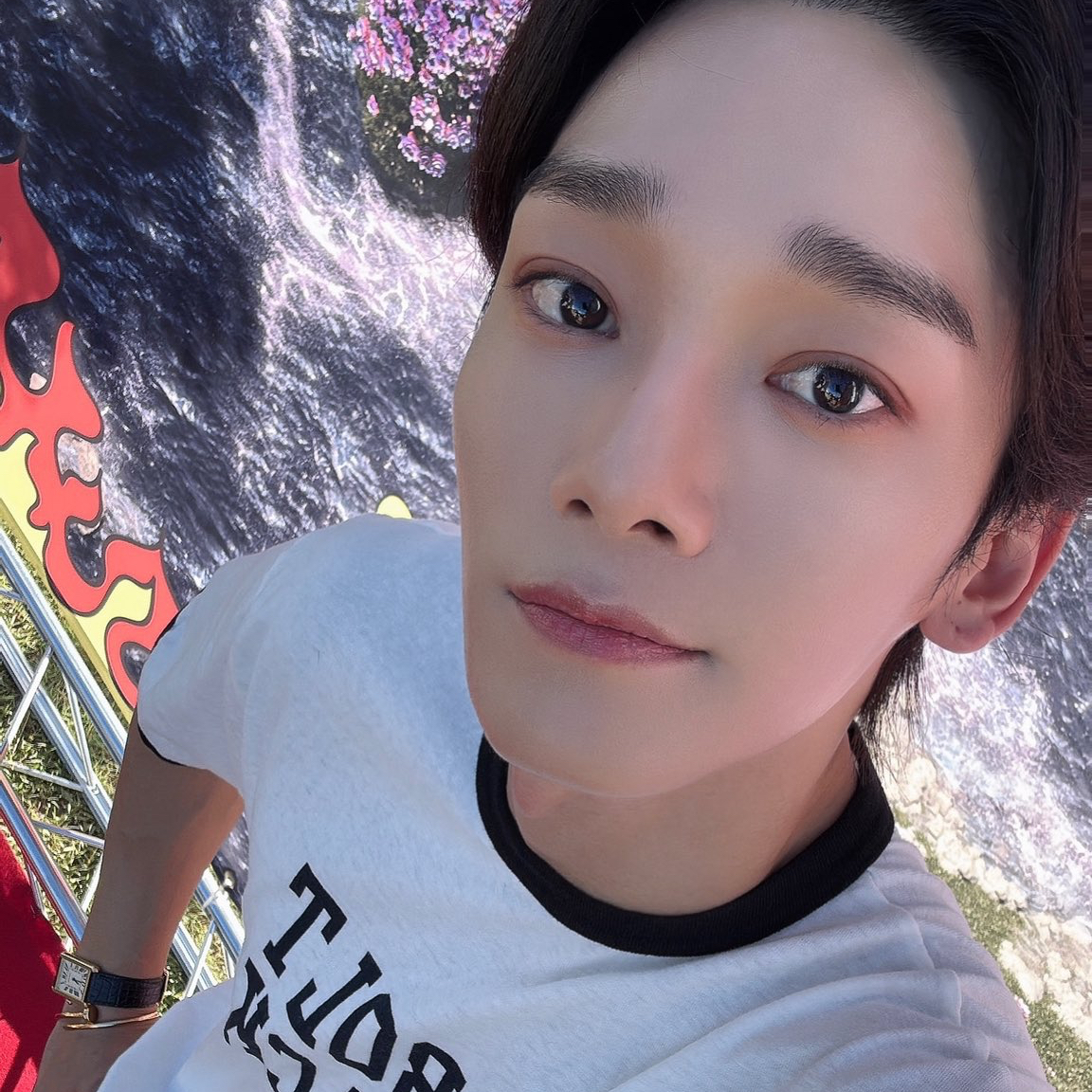 Recent activity shot of Chen (EXO)