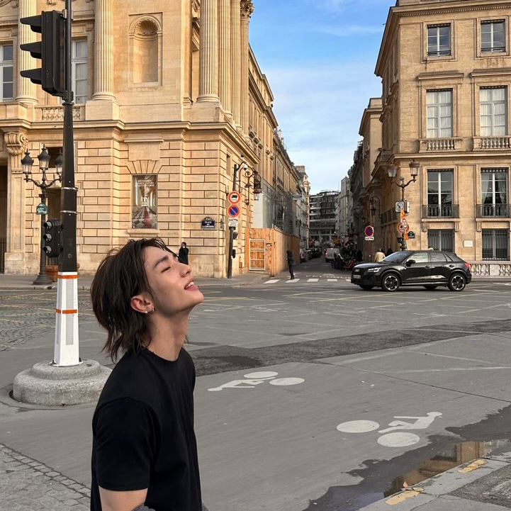 Recent activity shot of Hyunjin (Stray Kids)