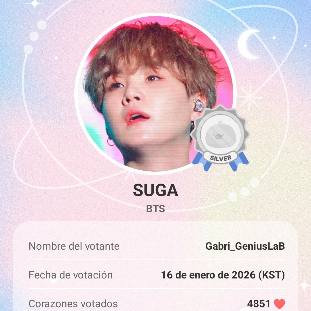 A moment captured by SUGA (BTS)'s fan