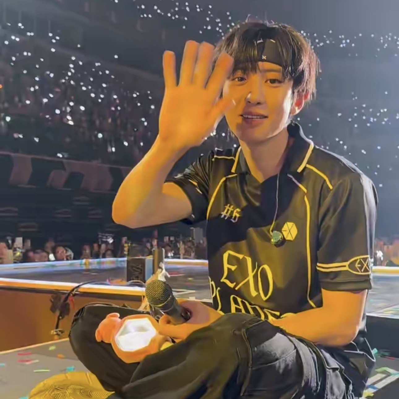 Momen yang diabadikan oleh penggemar Chanyeol (EXO)