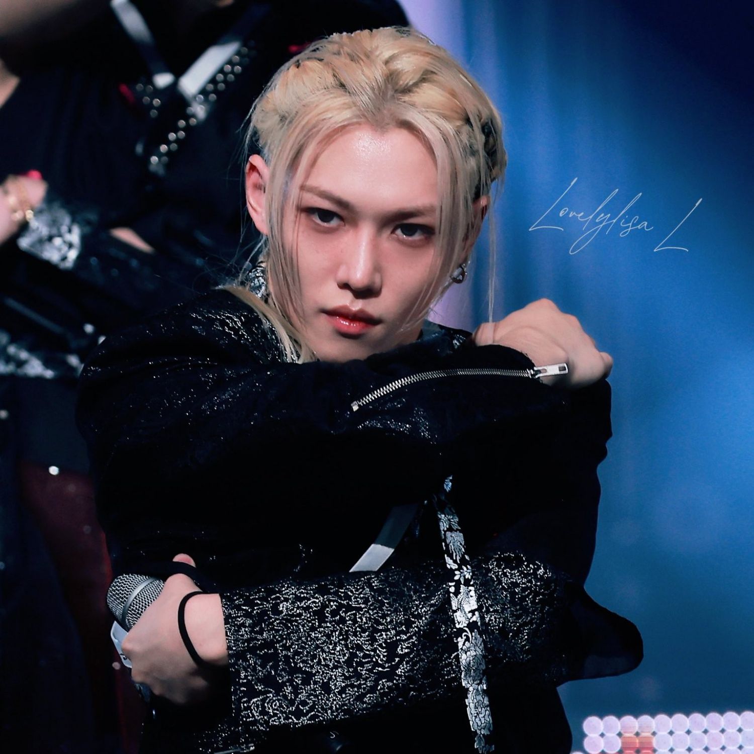 A moment captured by Felix (Stray Kids)'s fan