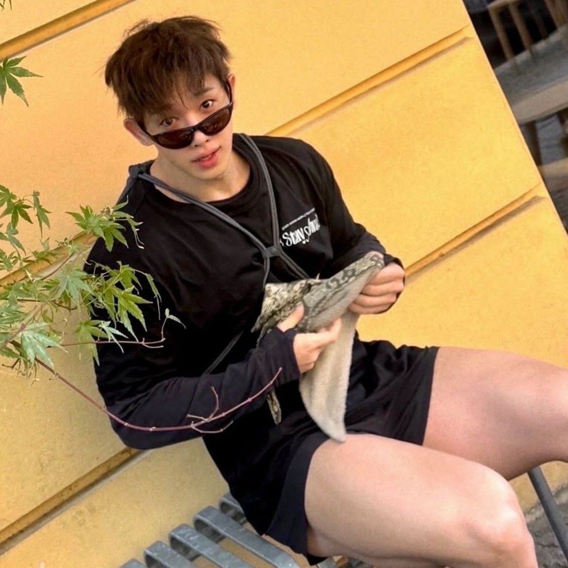 A moment captured by Wonho's fan