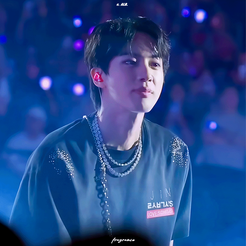 A moment captured by Jin (BTS)'s fan