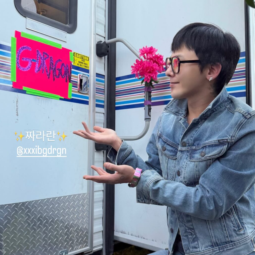 G-DRAGON (BIGBANG)の舞台裏ショット