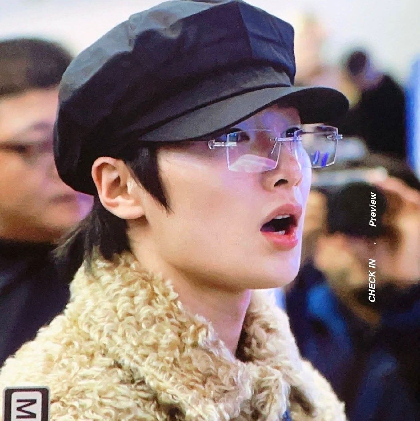 A moment captured by I.N (Stray Kids)'s fan