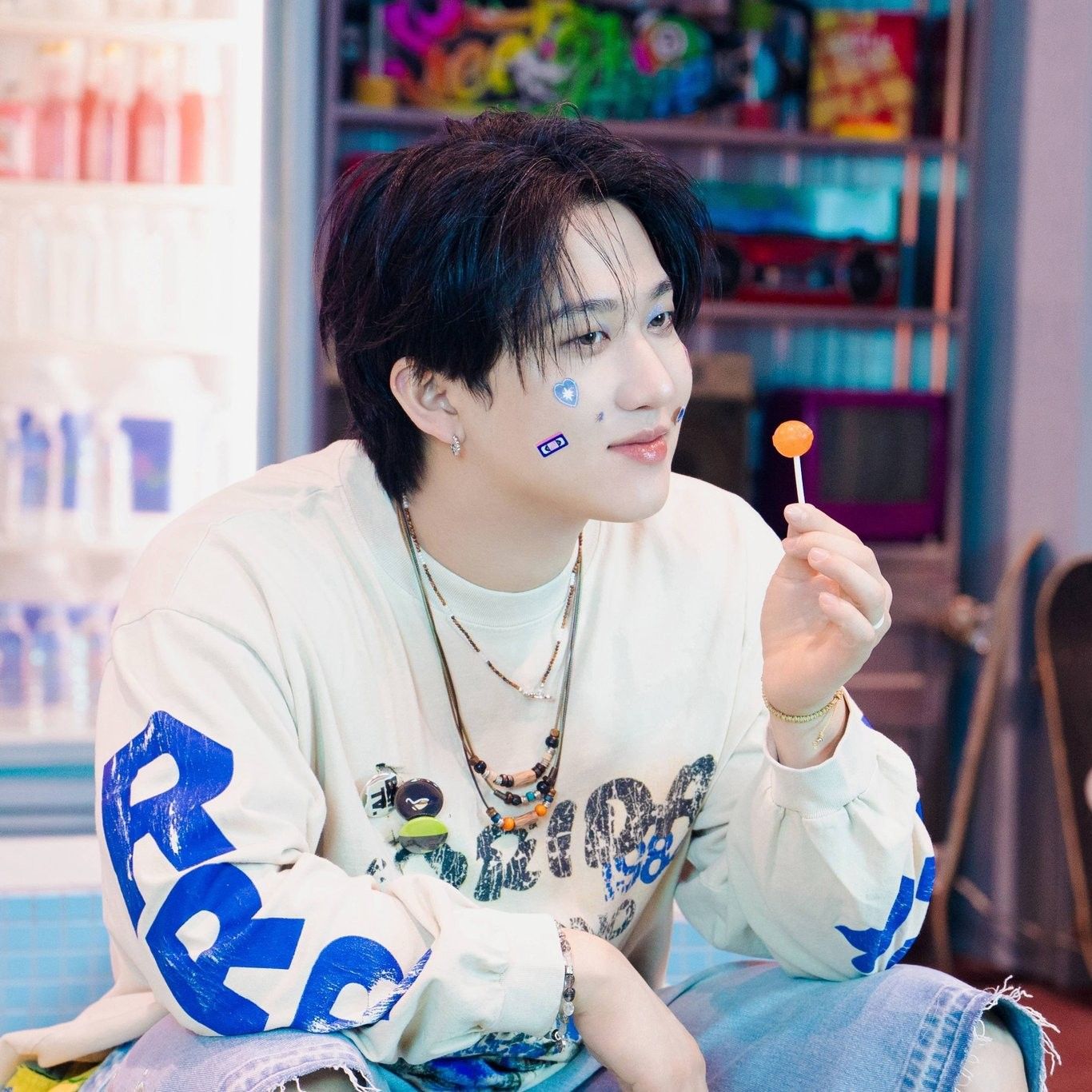 Recent activity shot of Changbin (Stray Kids)