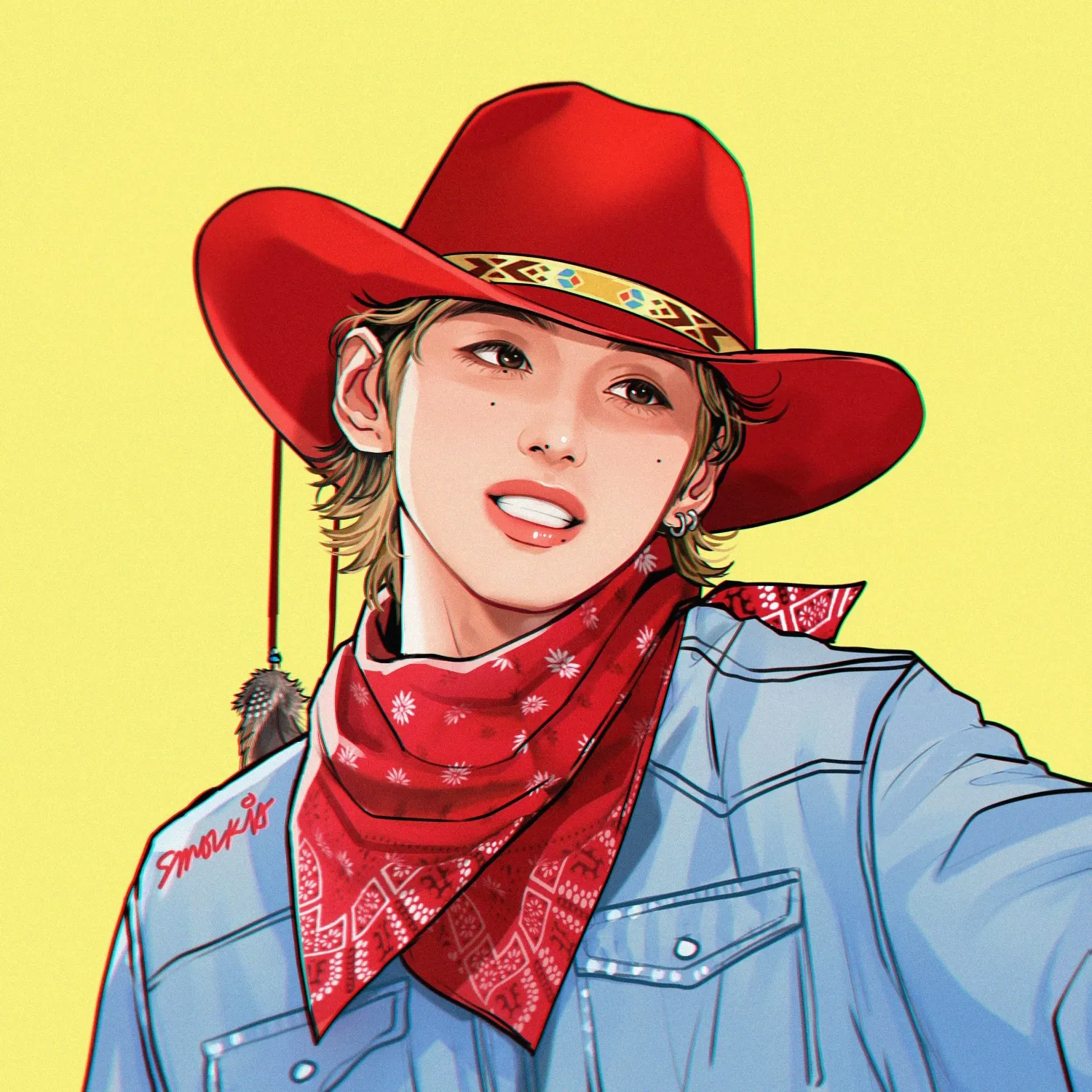 Recent activity shot of V (BTS)