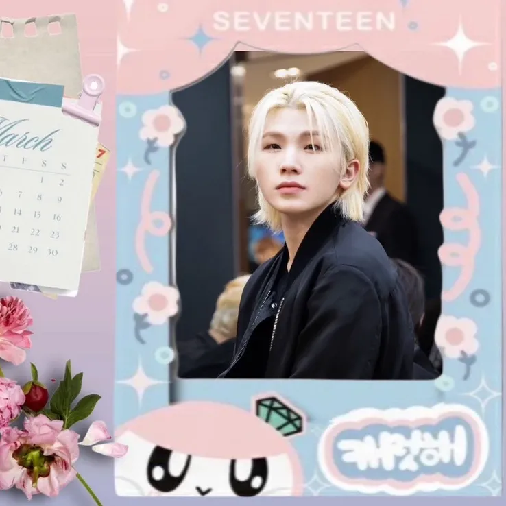 A moment captured by Woozi (SEVENTEEN)'s fan