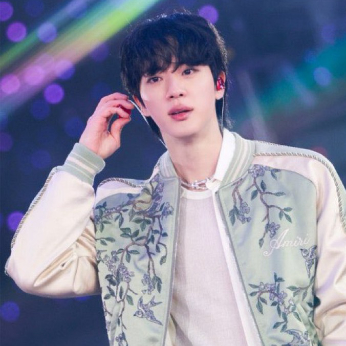 Recent activity shot of Jin (BTS)