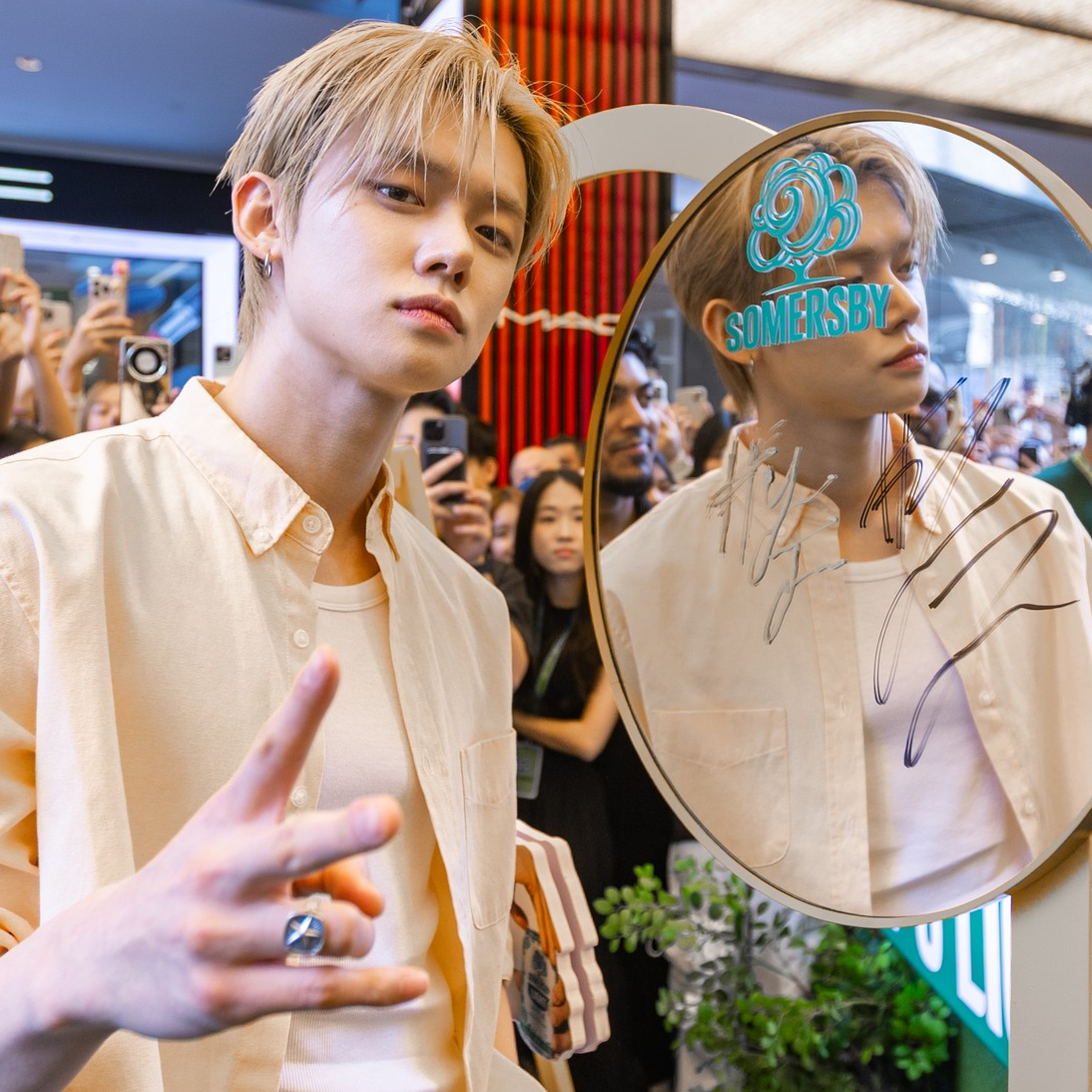 A moment captured by Yeonjun (TOMORROW X TOGETHER)'s fan