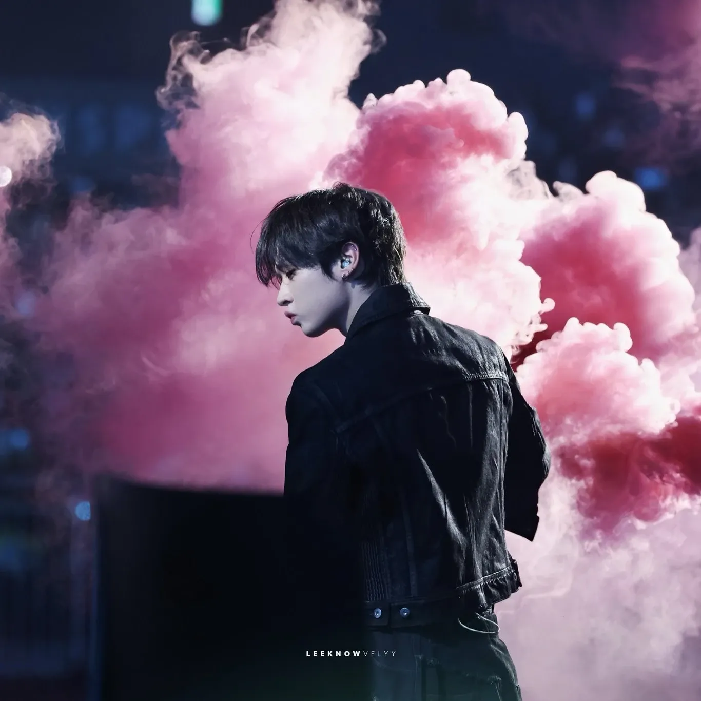 Recent activity shot of Lee Know (Stray Kids)