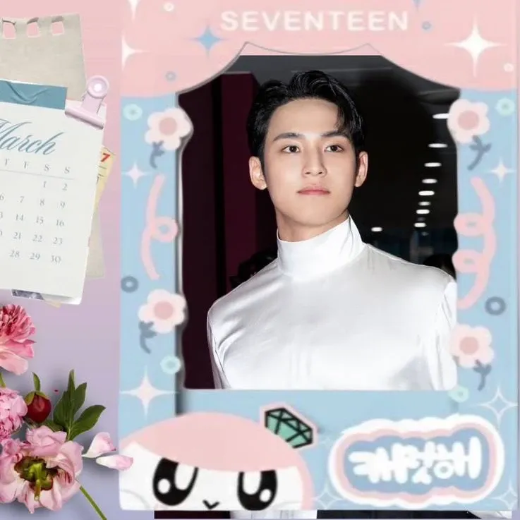 A moment captured by Mingyu (SEVENTEEN)'s fan