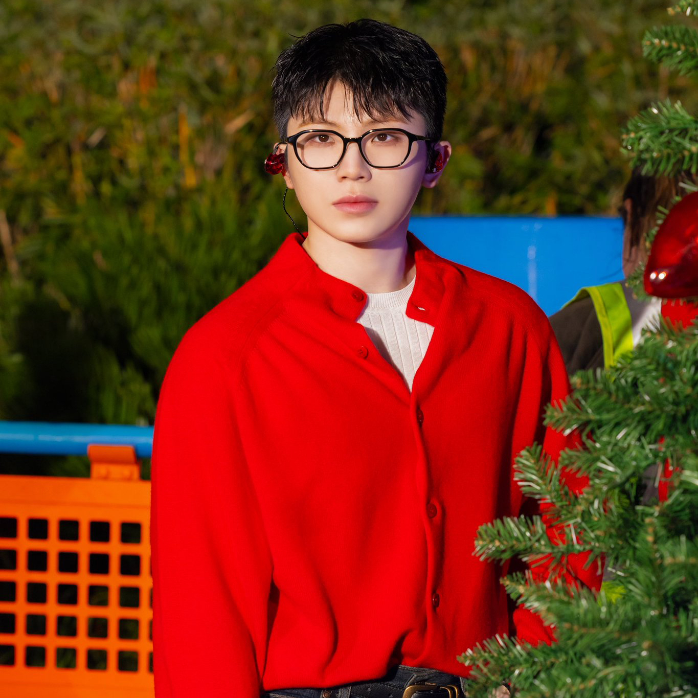 A moment captured by Woozi (SEVENTEEN)'s fan