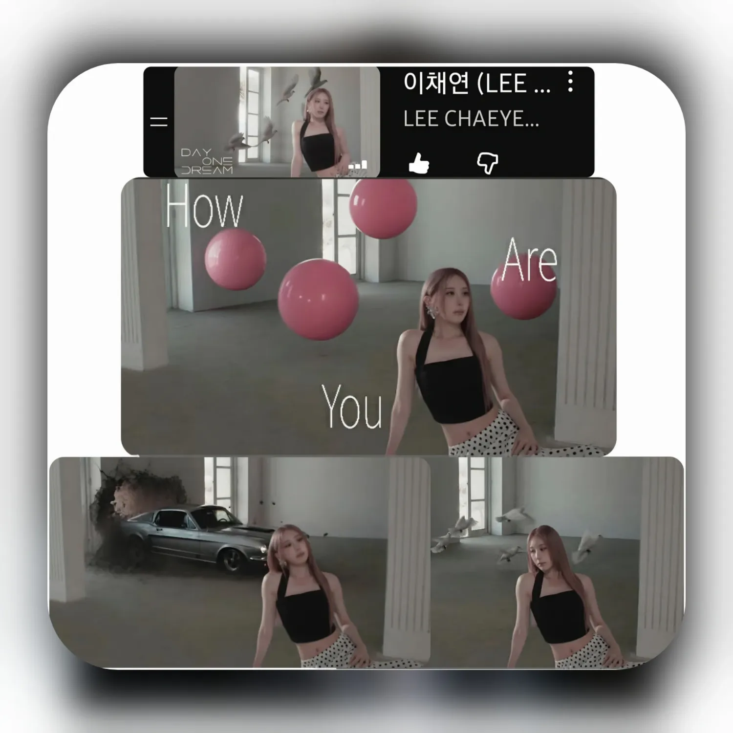 Behind-the-scenes cut of Lee Chaeyeon