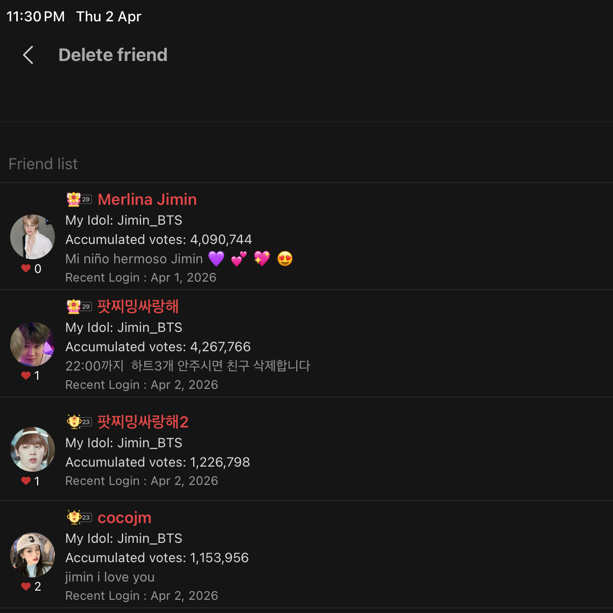 Foto aktivitas terbaru Jimin (BTS)