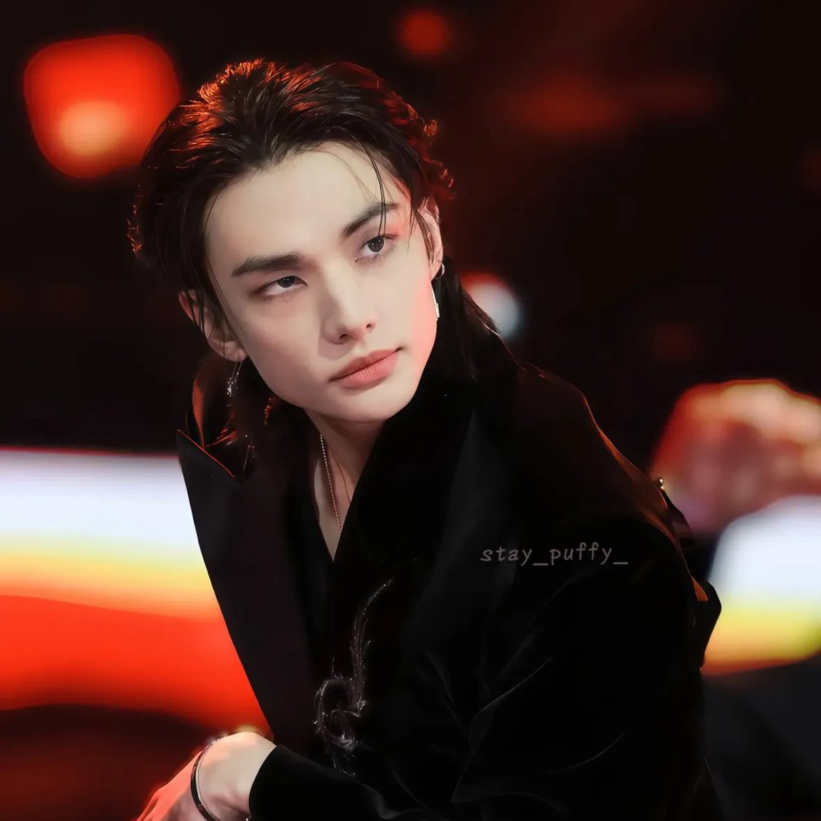 Recent activity shot of Hyunjin (Stray Kids)