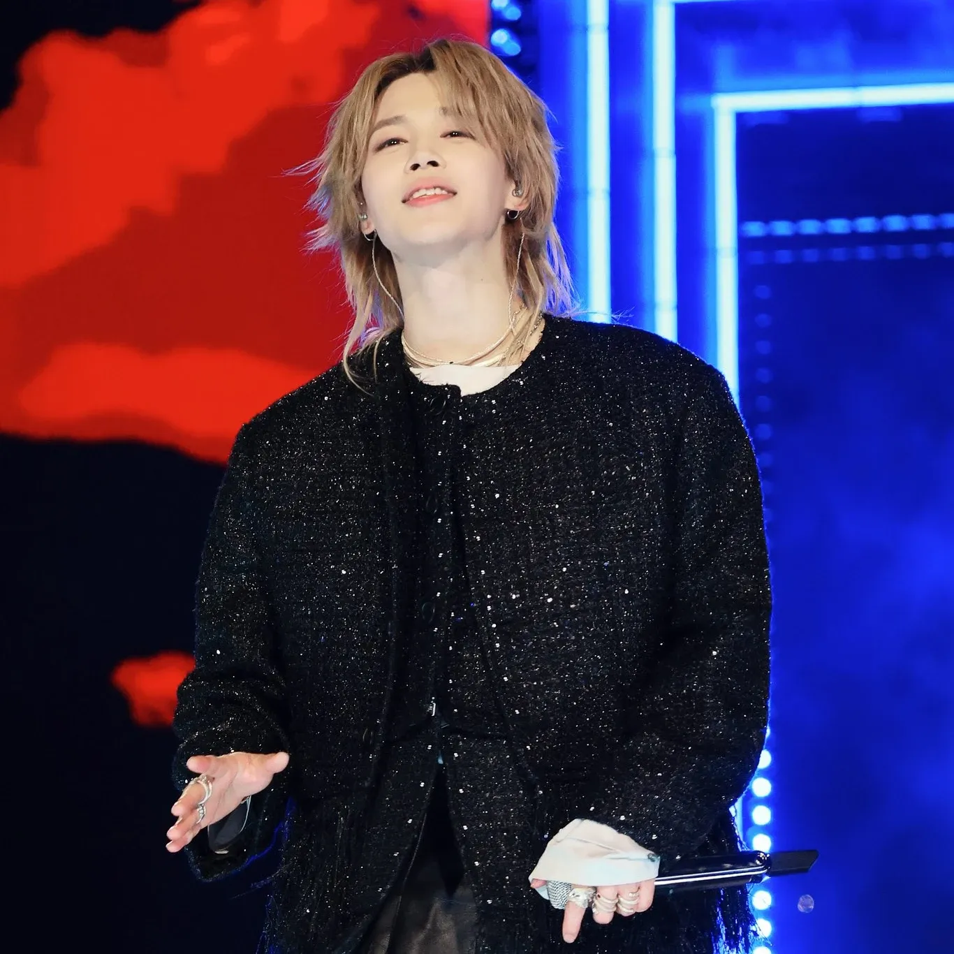 Recent activity shot of Jimin (BTS)