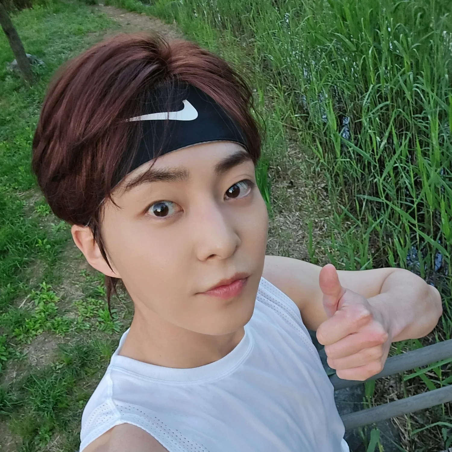 Recent activity shot of Xiumin (EXO)
