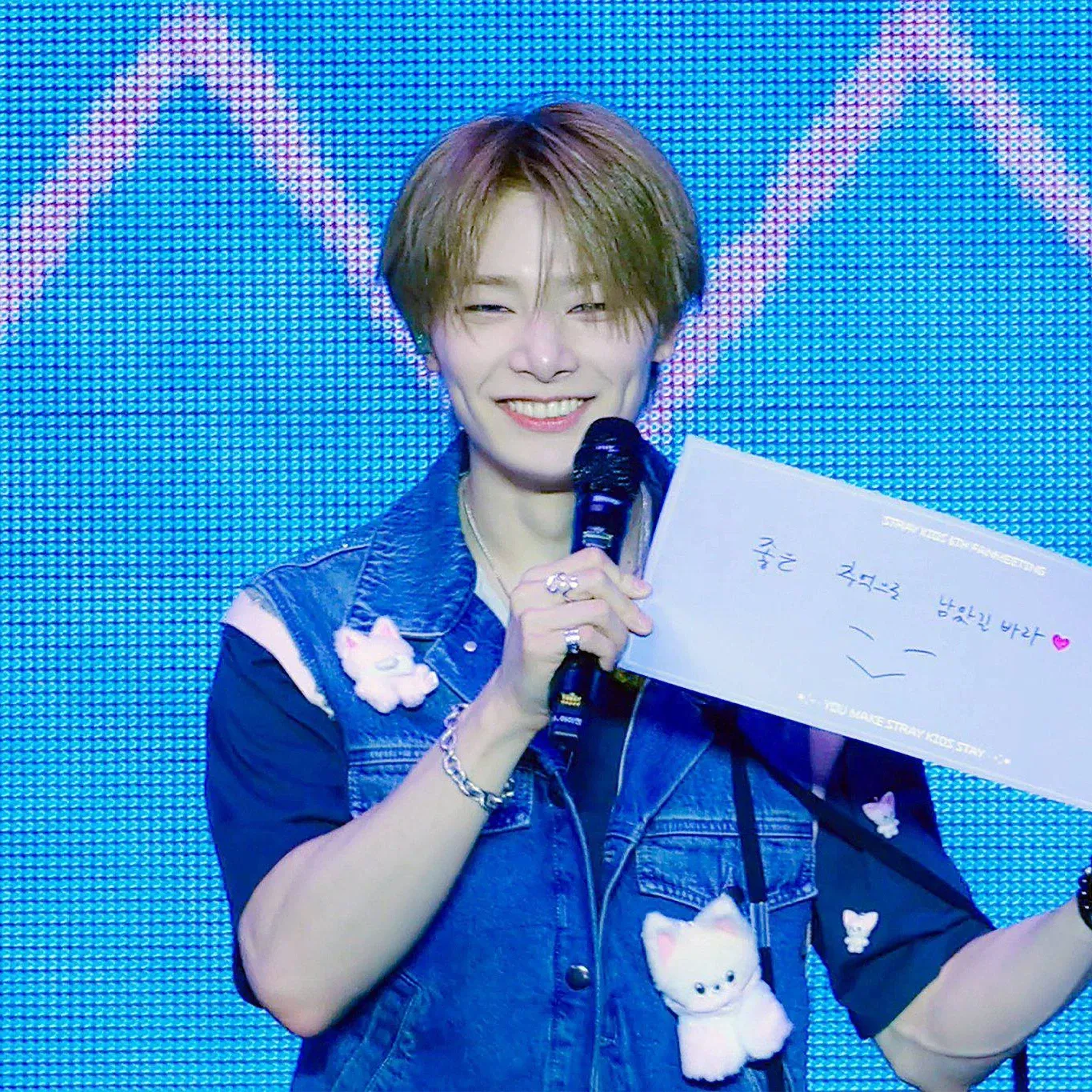 A moment captured by I.N (Stray Kids)'s fan
