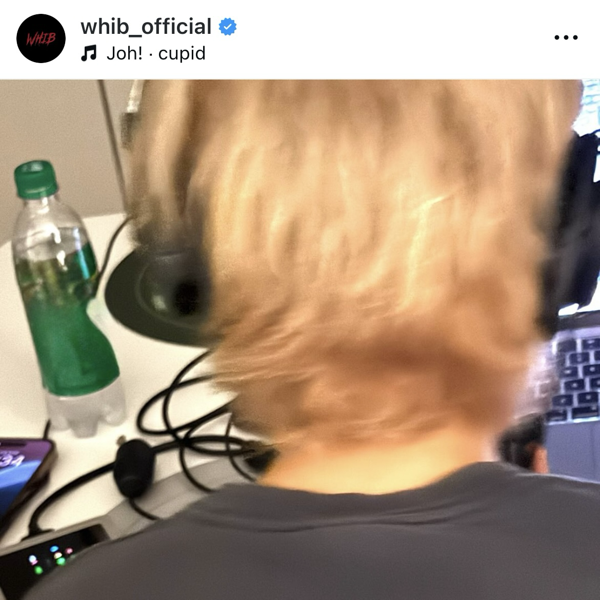 Behind-the-scenes cut of Wonjun (WHIB)