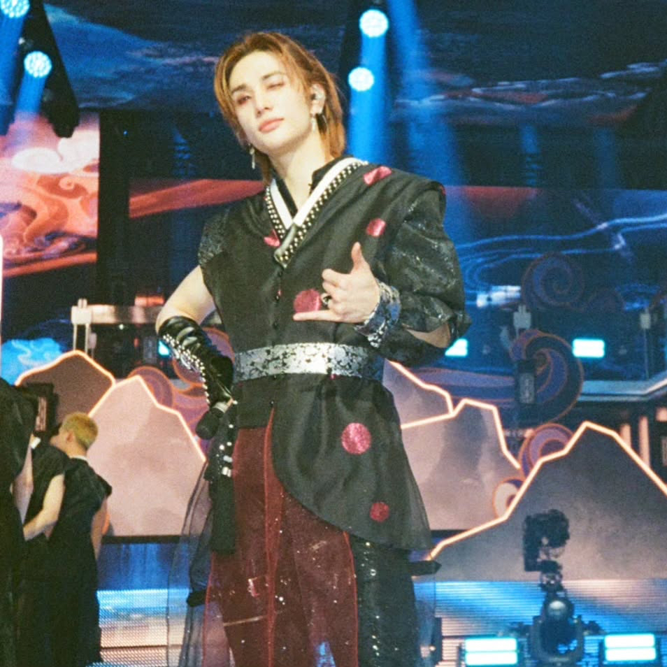 Recent activity shot of Hyunjin (Stray Kids)