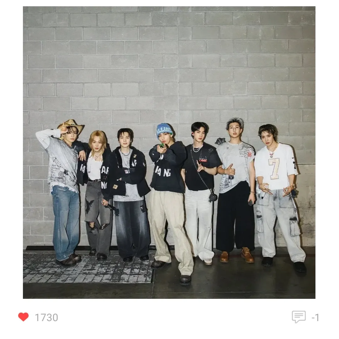 Foto aktivitas terbaru BTS