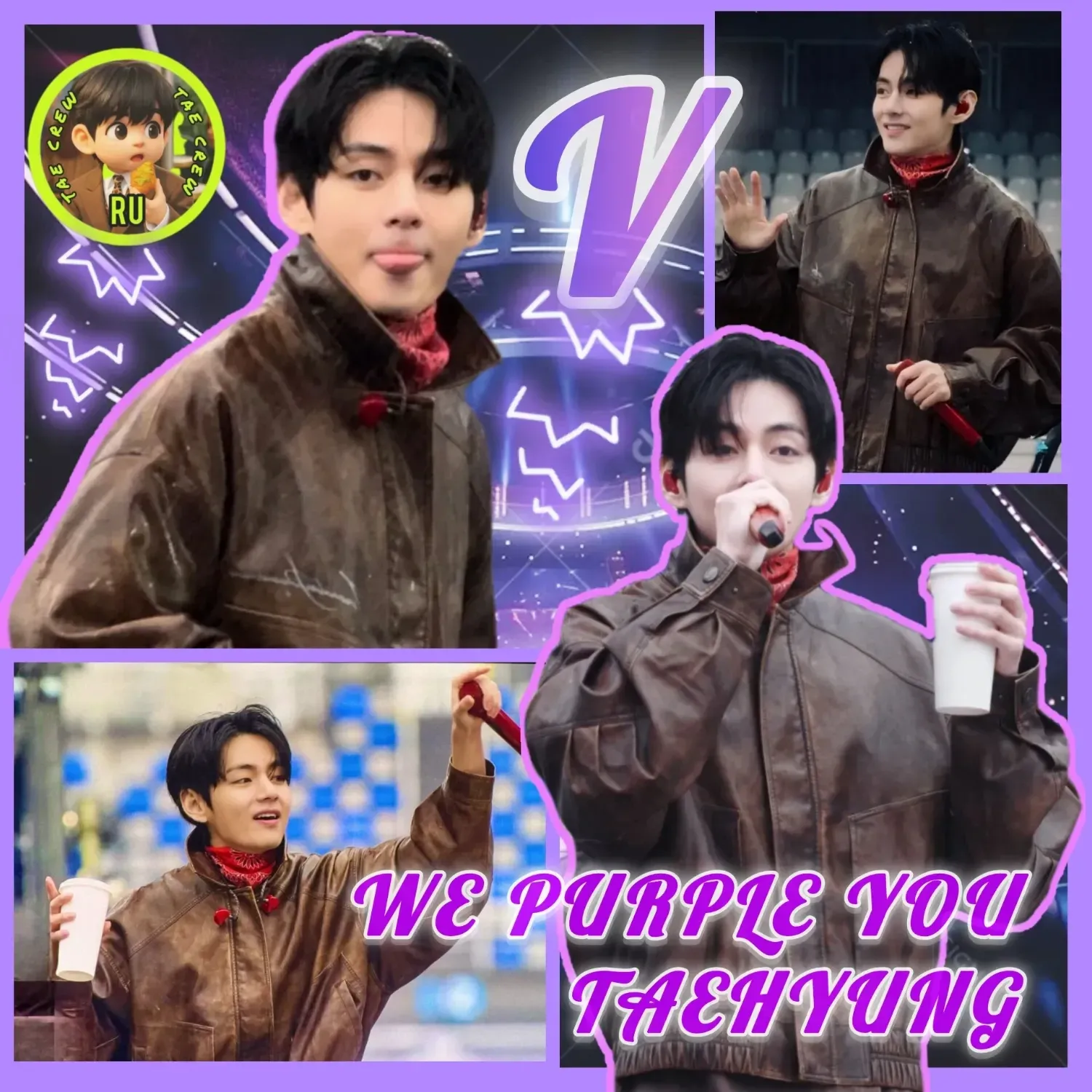 A moment captured by V (BTS)'s fan