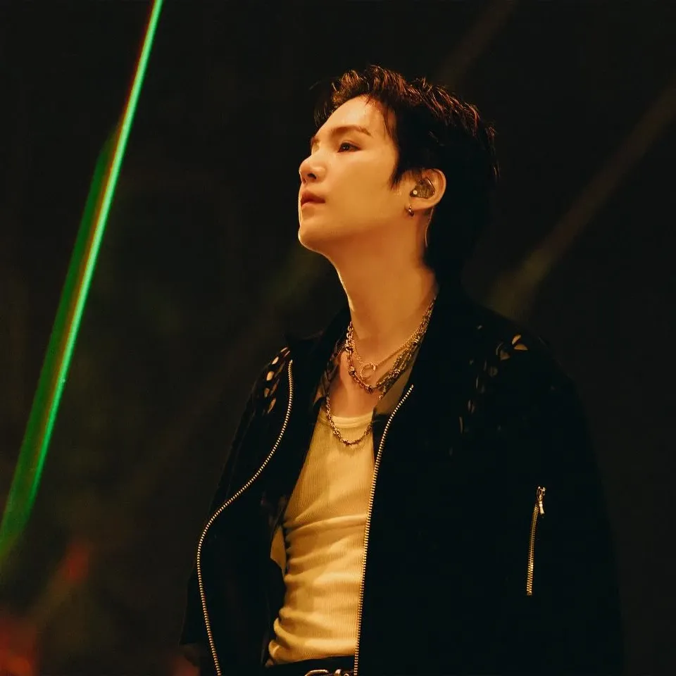 Recent activity shot of SUGA (BTS)