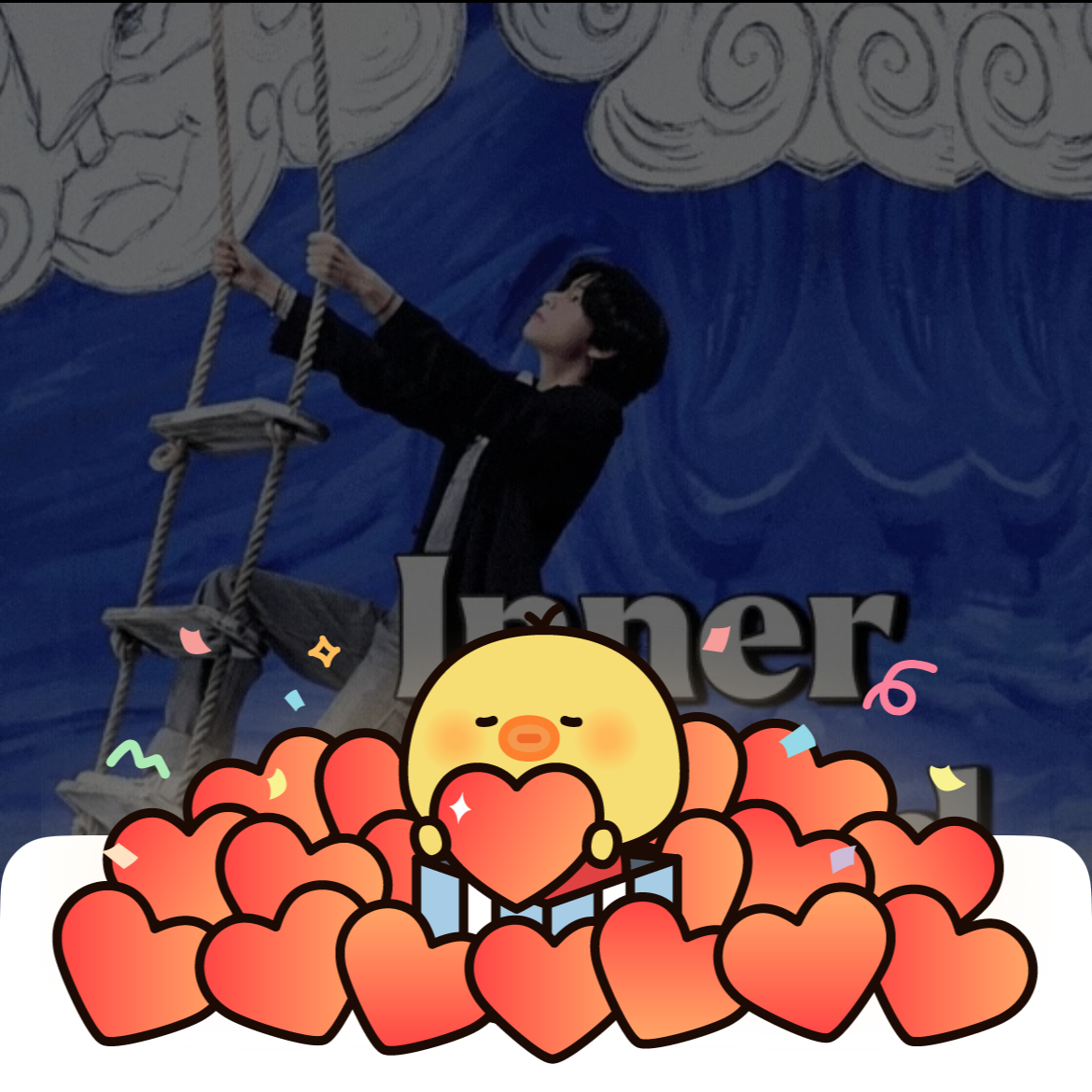 A moment captured by V (BTS)'s fan