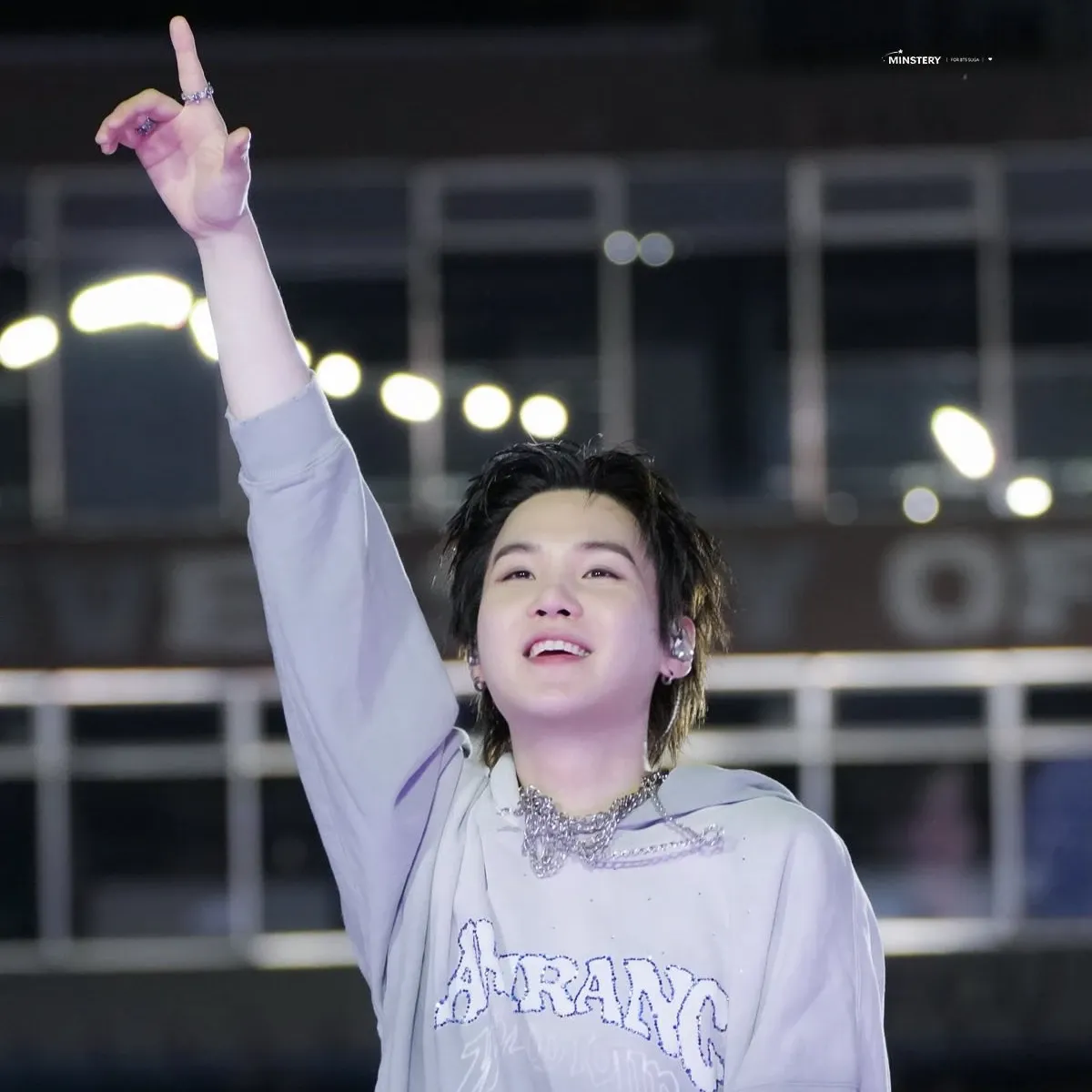 A moment captured by SUGA (BTS)'s fan
