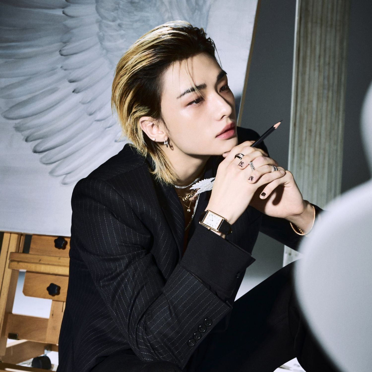 Behind-the-scenes cut of Hyunjin (Stray Kids)