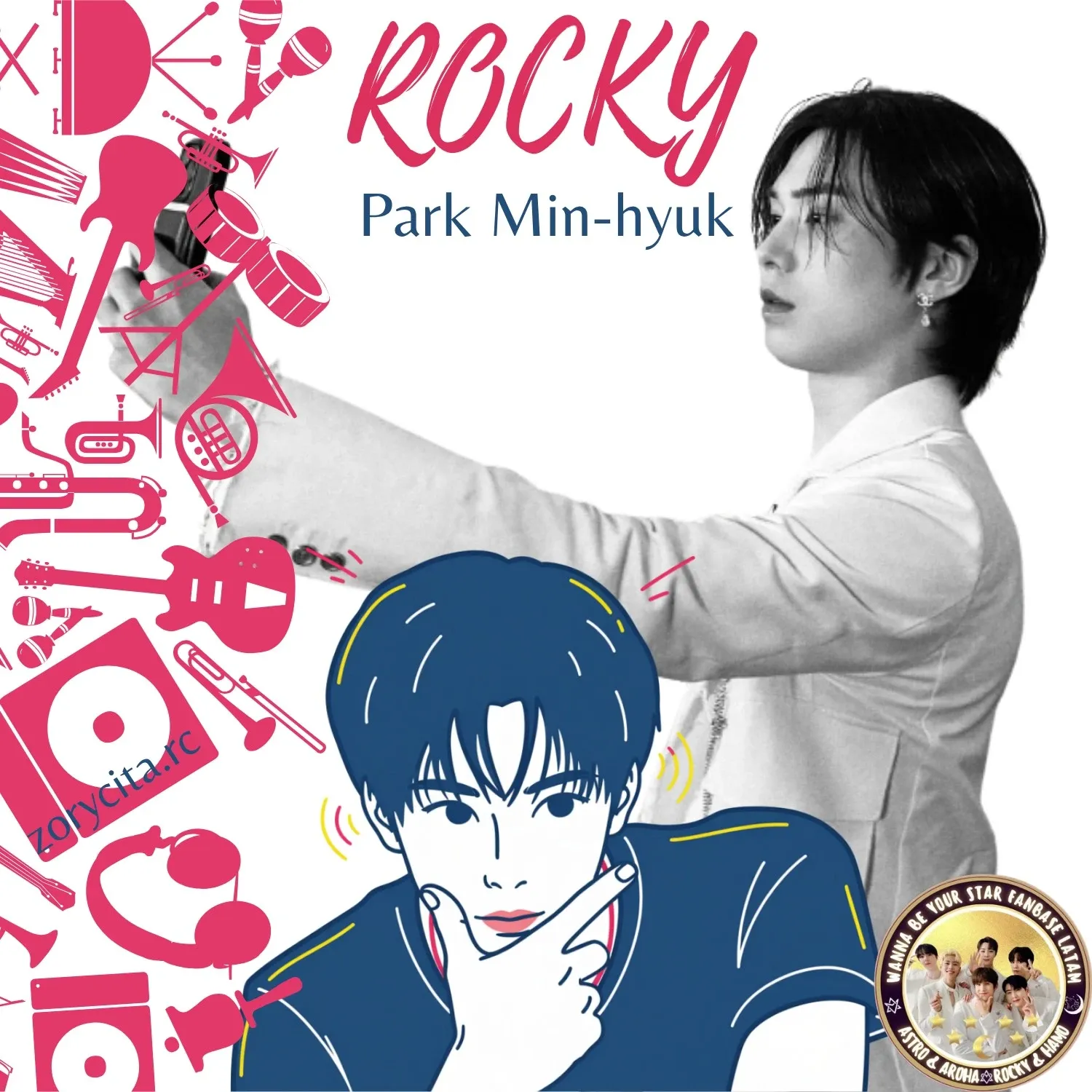 A moment captured by Rocky's fan
