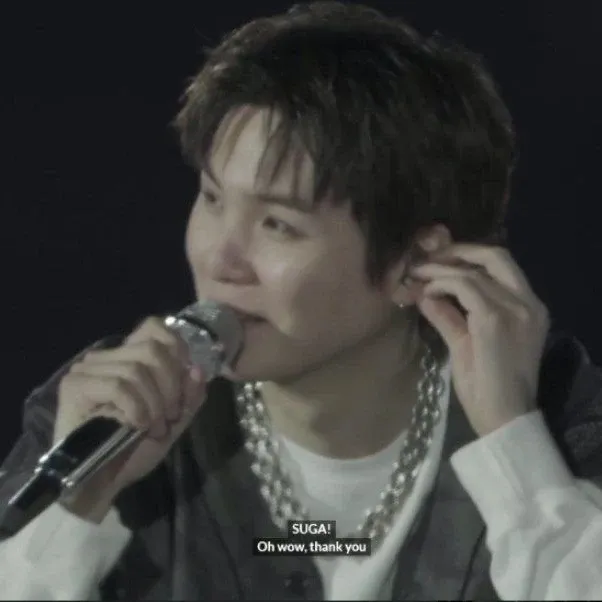 A moment captured by SUGA (BTS)'s fan