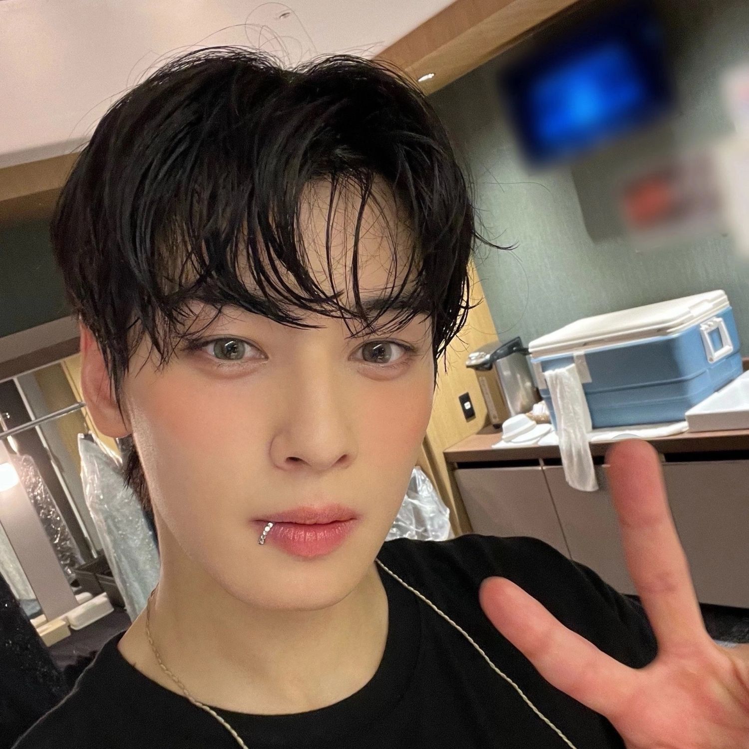 A moment captured by Eunwoo (ASTRO)'s fan
