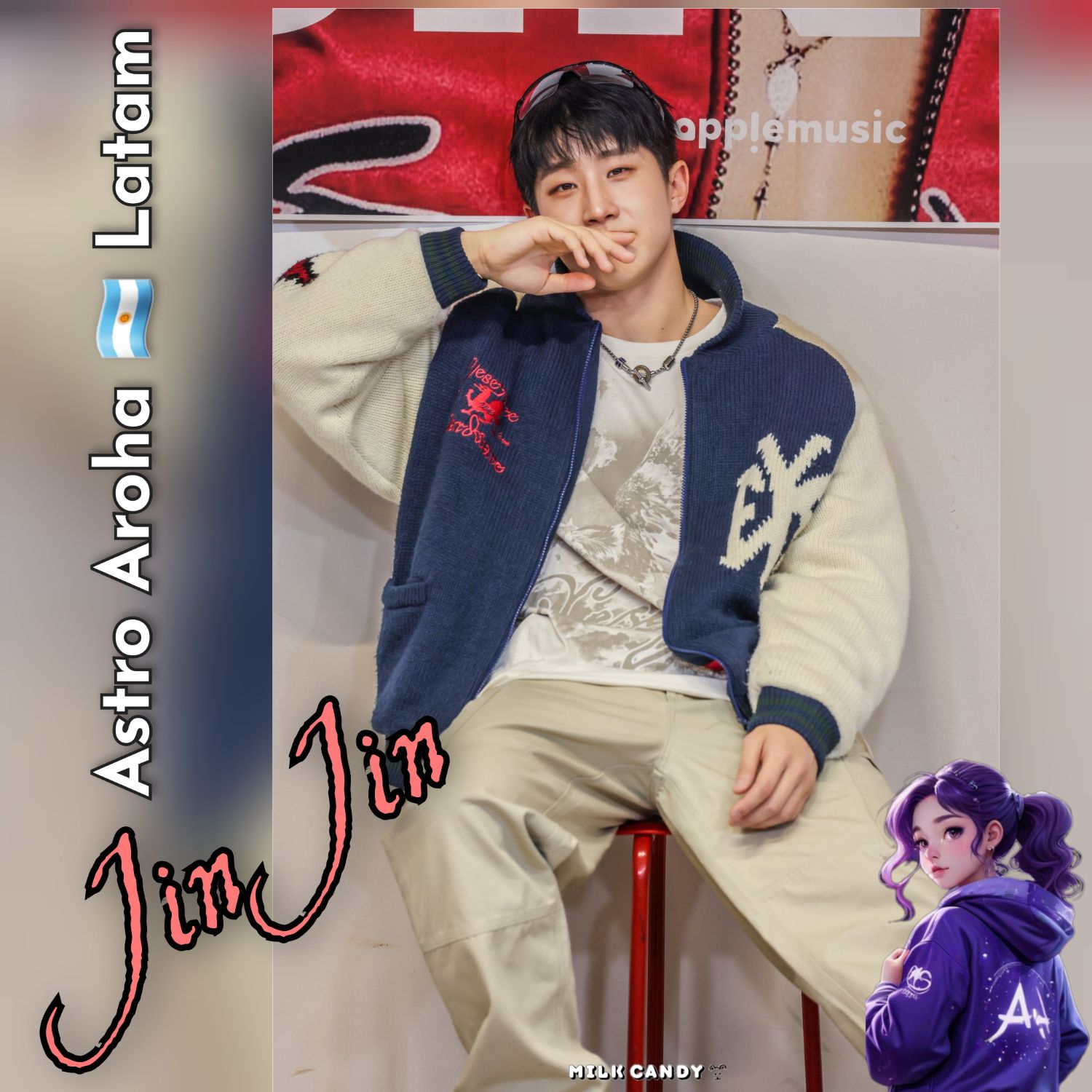 A moment captured by Jinjin (ASTRO)'s fan