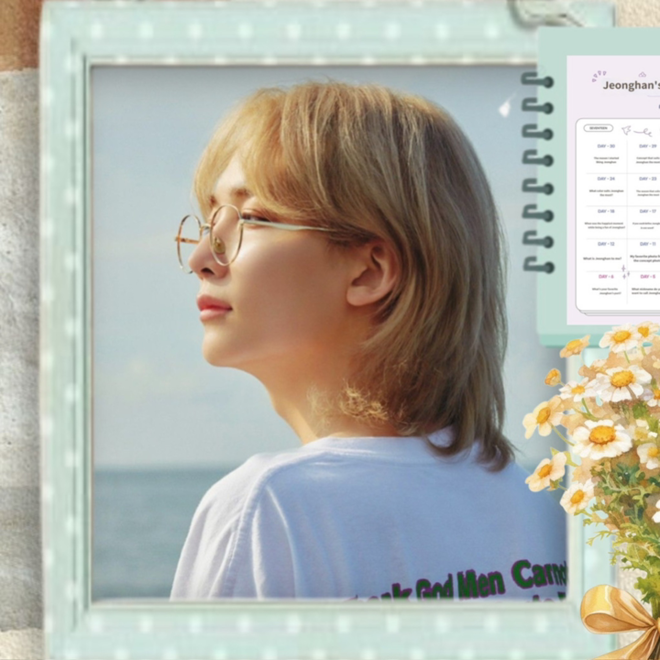 Recent activity shot of Jeonghan (SEVENTEEN)