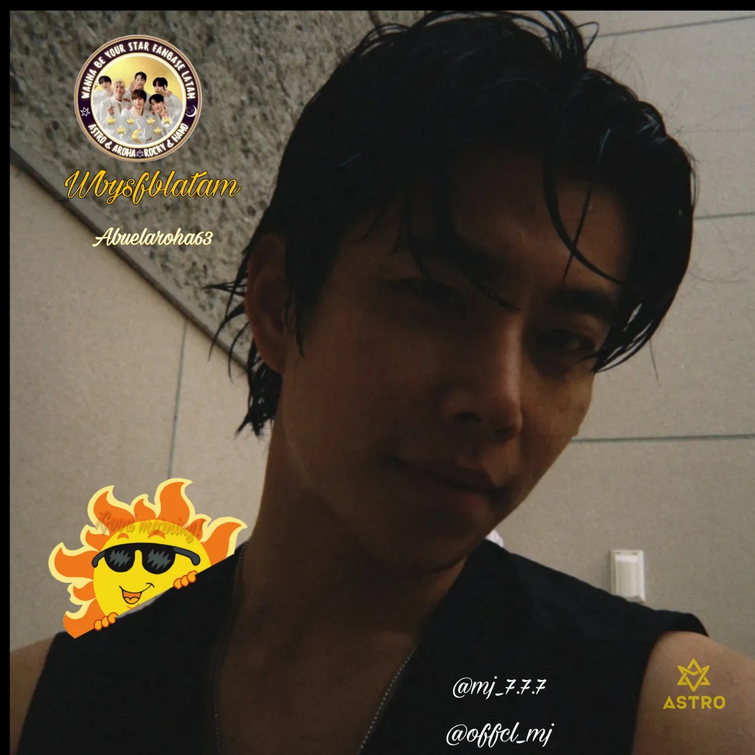 Recent activity shot of Eunwoo (ASTRO)