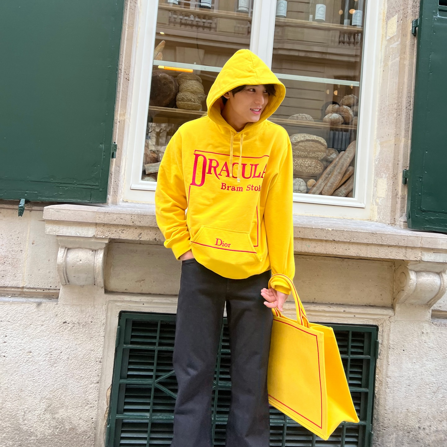 A moment captured by Mingyu (SEVENTEEN)'s fan