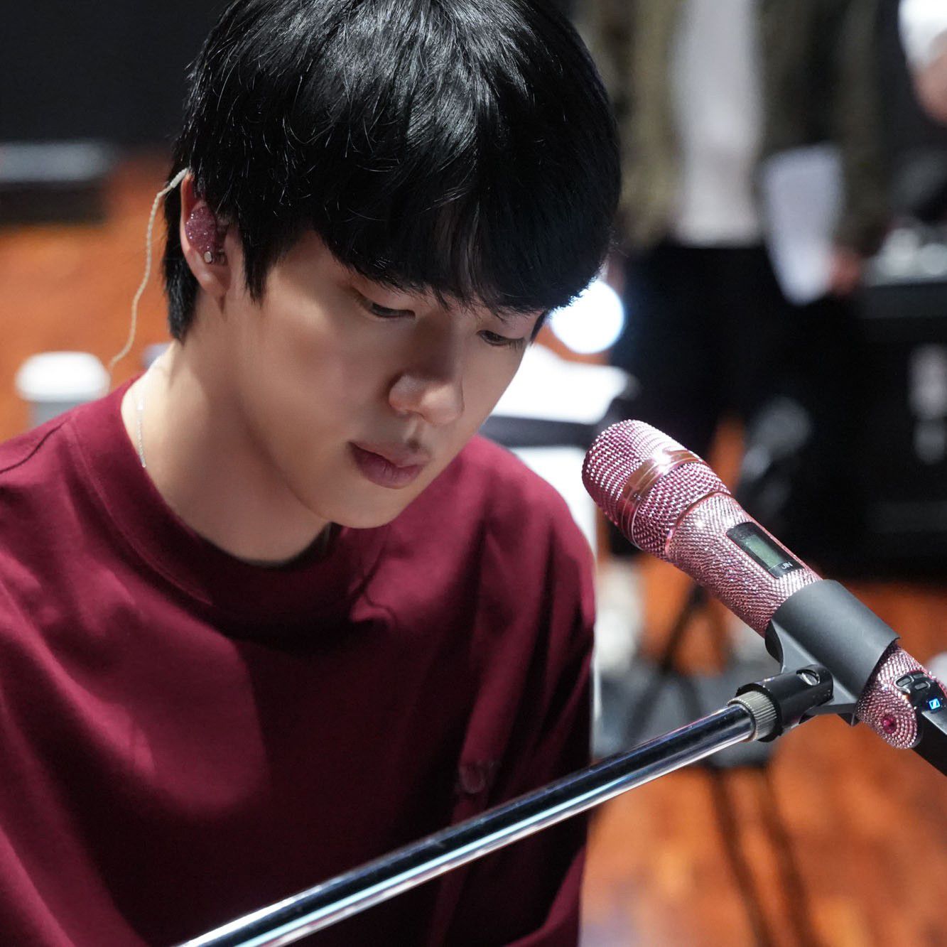 Recent activity shot of Jin (BTS)