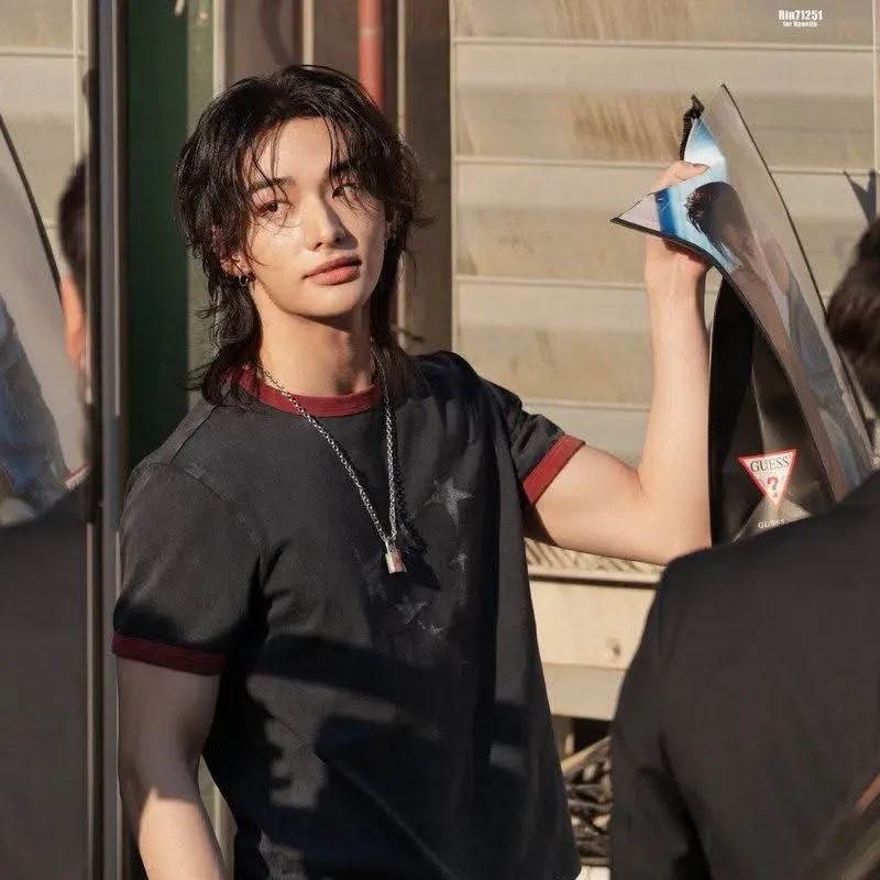 Recent activity shot of Hyunjin (Stray Kids)