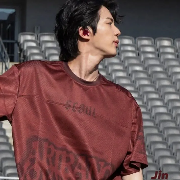 Recent activity shot of Jin (BTS)