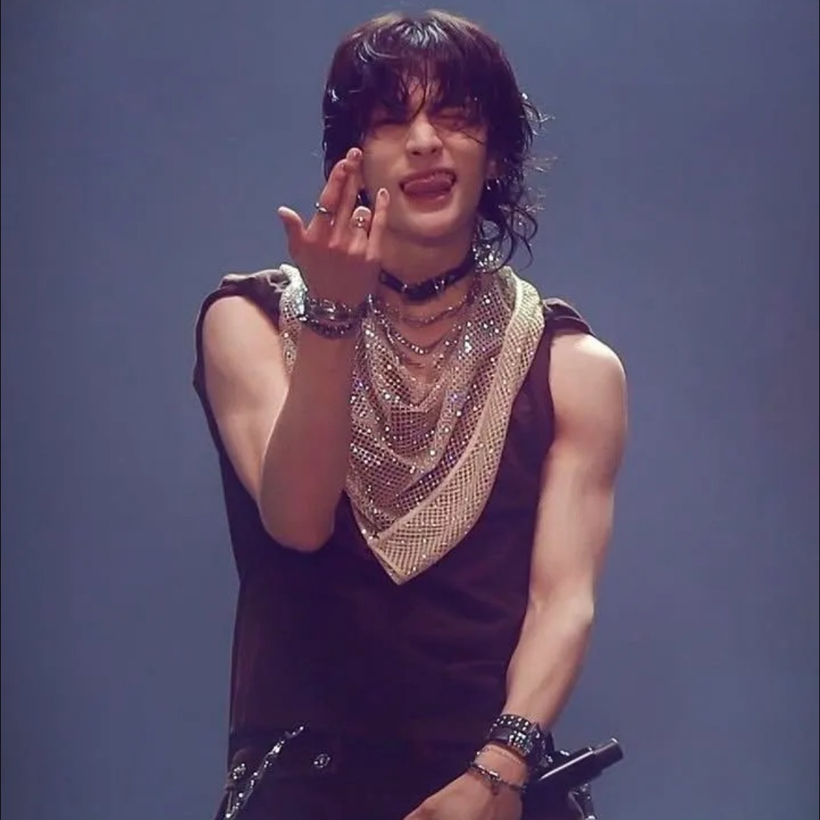 A moment captured by Hyunjin (Stray Kids)'s fan