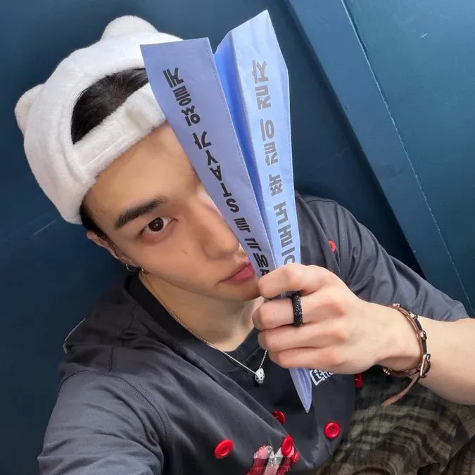 A moment captured by Hyunjin (Stray Kids)'s fan