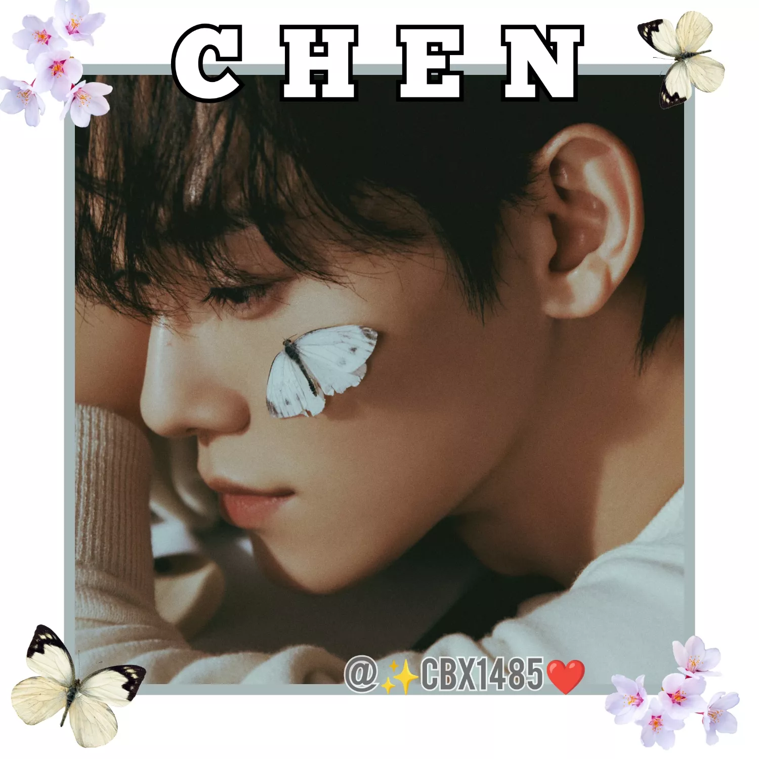 Recent activity shot of Chen (EXO)