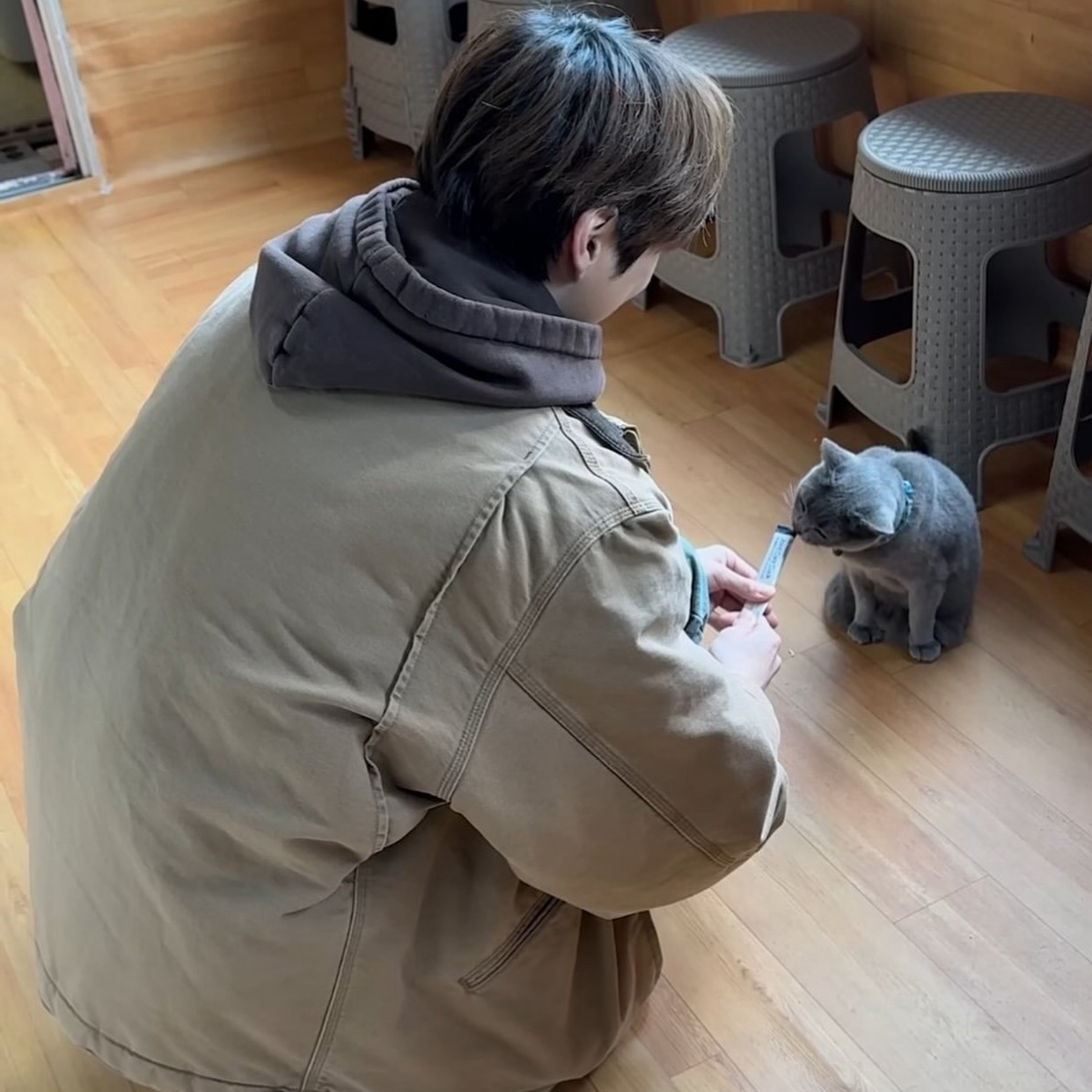 A moment captured by Kang Daniel's fan