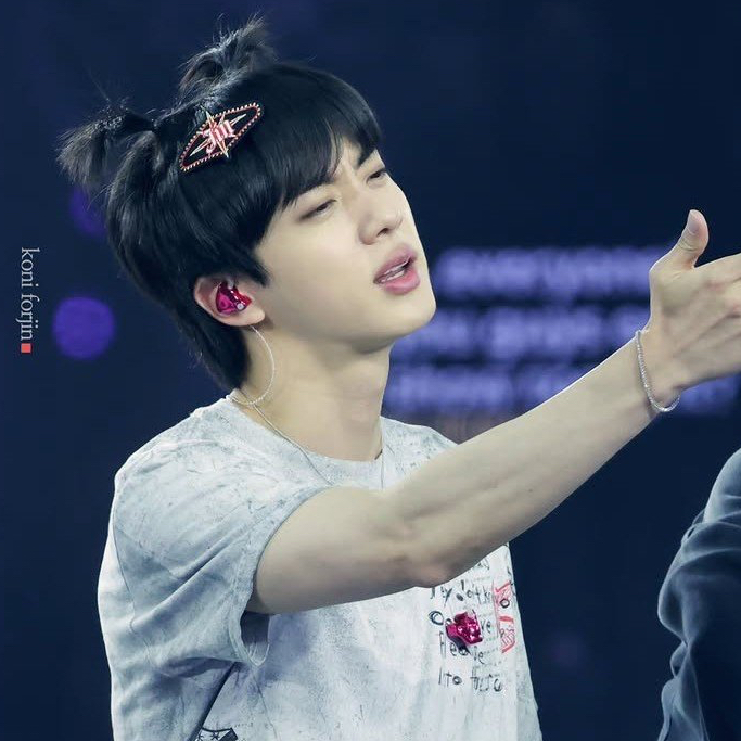 A moment captured by Jin (BTS)'s fan